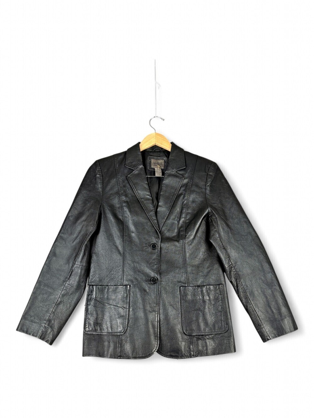 John Paul Richard Women's Leather Jacket Blazer Size 8